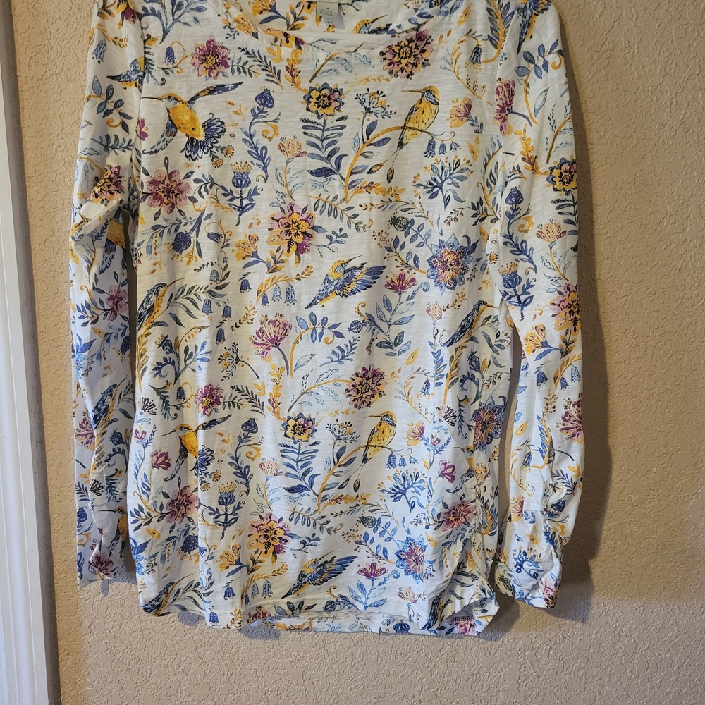 Sundance Blue and Yellow Floral Top - NEW